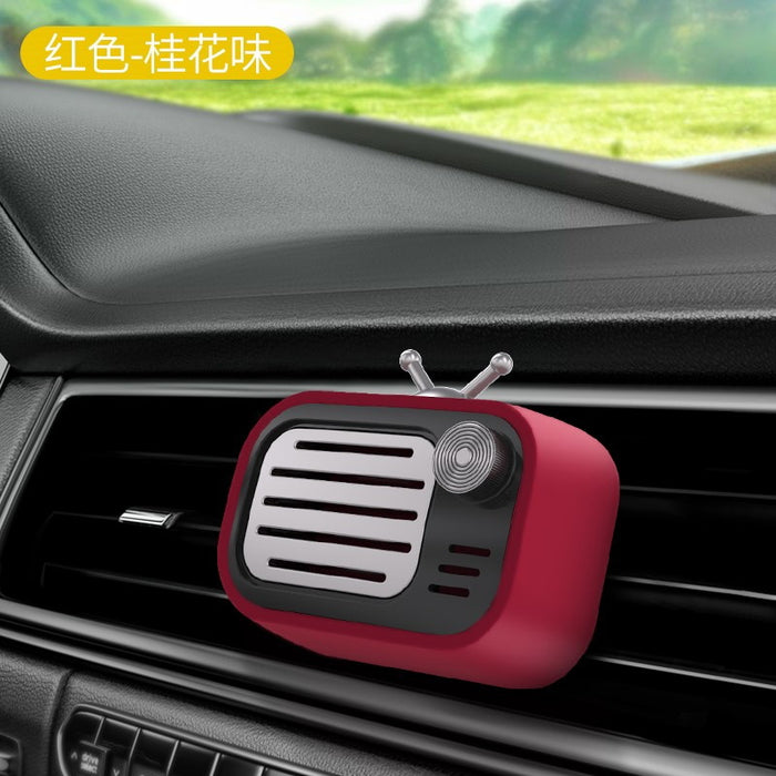 Wholesale Car Accessories ABS Silicone Air Outlet Aromatherapy Mini Vintage Radio MOQ≥2 JDC-CA-TT003