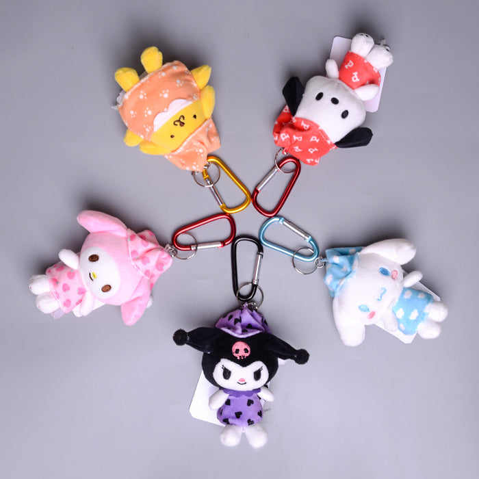 Wholesale keychain PP cotton cute cartoon plush doll pendant MOQ≥3 (S) JDC-KC-Tianx004