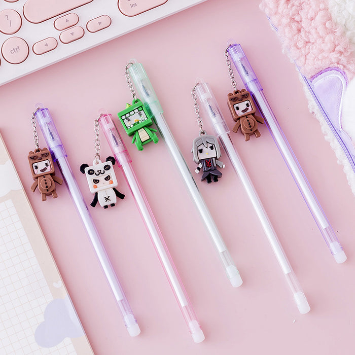 Wholesale pen plastic cute cartoon square mini villain MOQ≥2 JDC-BP-Weituo015