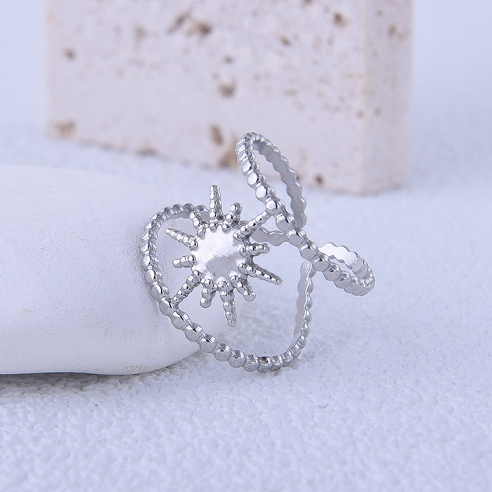 Wholesale Rings Stainless Steel Sun Adjustable JDC-RS-MGuo004