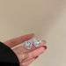 Jewelry WholesaleWholesale silver needle diamond heart earrings JDC-ES-BY201 Earrings 宝钰 %variant_option1% %variant_option2% %variant_option3%  Factory Price JoyasDeChina Joyas De China
