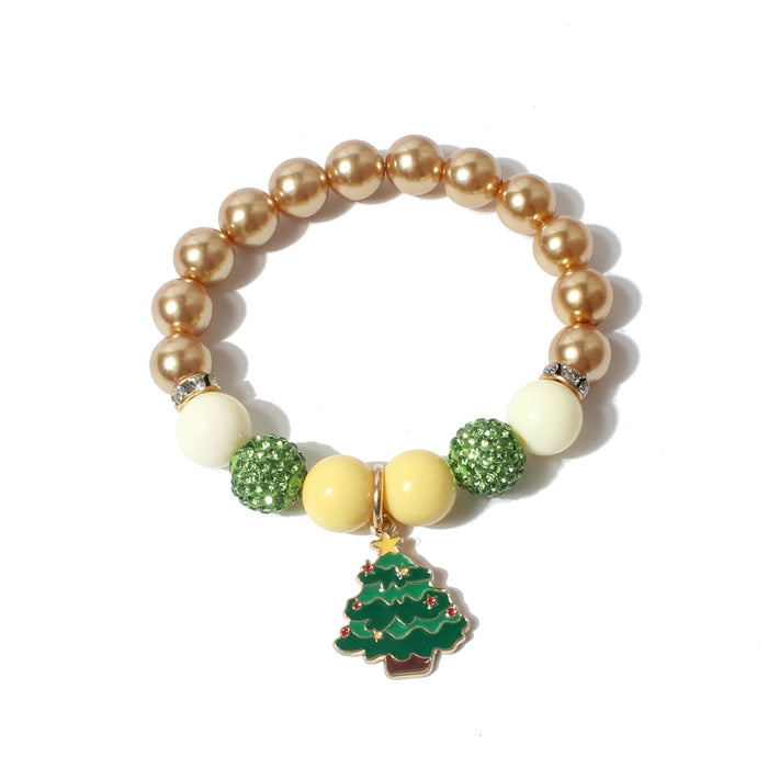 Wholesale Bracelet Soft Pottery Christmas Colorful Beads JDC-BT-TenC007