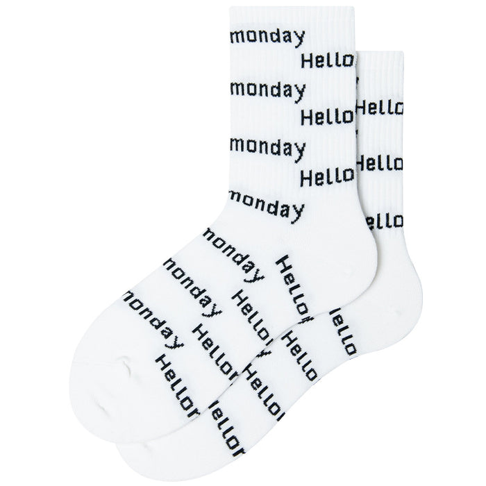 Wholesale Chinese Stockings Personalized Letter Street Sports Skate Stockings MOQ≥10 JDC-SK-SuRen002