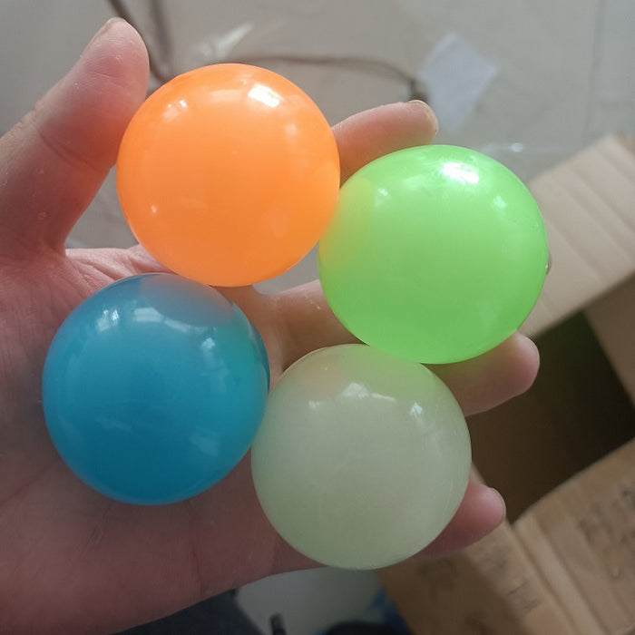 Wholesale fidgets toy TPR decompression pinching ball luminous vent MOQ≥3 JDC-FT-XiaoN001