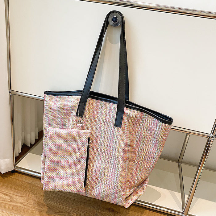 Wholesale Handbags PU Polyester Tote Bag JDC-HB-Xumeng001
