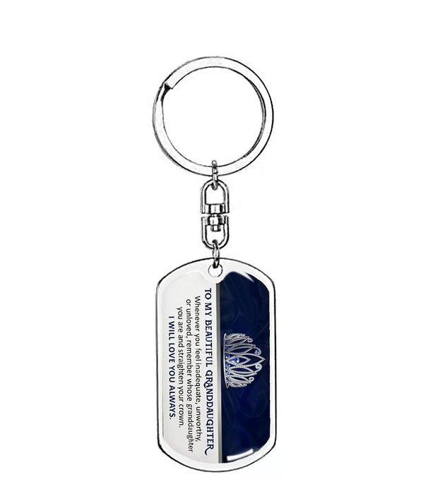 Wholesale Keychains Stainless Steel Memorial Gift for Son and Daughter MOQ≥2 JDC-KC-HuH008