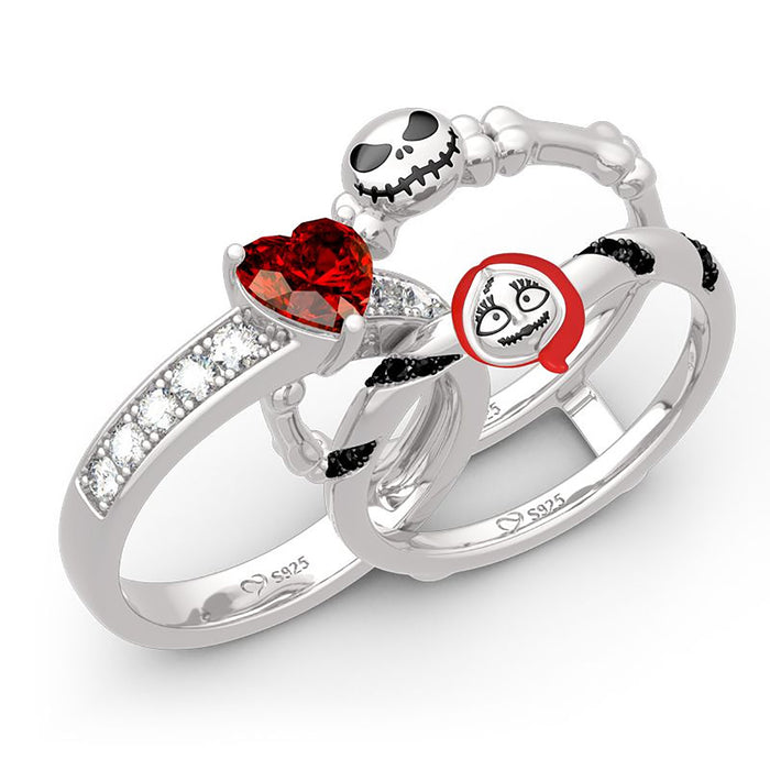 Wholesale Ring Aluminum Alloy Halloween Ring Set MOQ≥2 JDC-RS-MHJ001