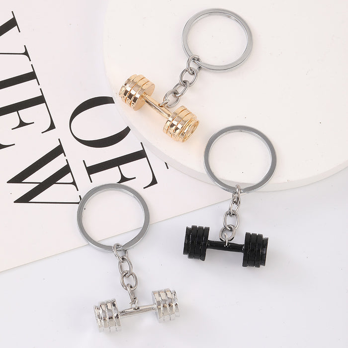 Wholesale Keychain Dumbbell Metal JDC-KC-YWMX003