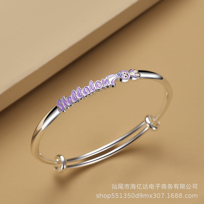 Wholesale silver plated star dew cute bunny bracelet JDC-BT-HYD005