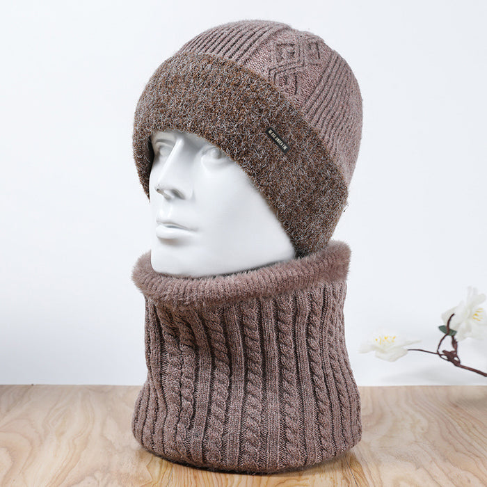 Wholesale Hat Wool Blend Warm Knit Scarf Suit MOQ≥2 JDC-FH-TZ003