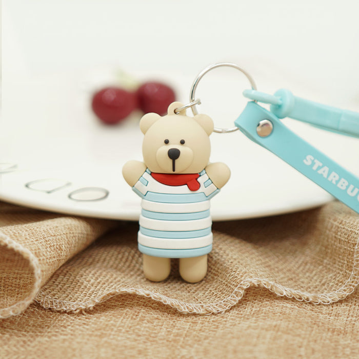 Keychains al por mayor hardware PVC Cute Cartoon Bear (M) MOQ≥2 JDC-KC-RUNN005