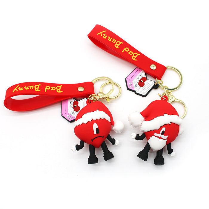 Wholesale Keychain PVC Christmas Cute Cartoon Pendant (F) JDC-KC-HAn010