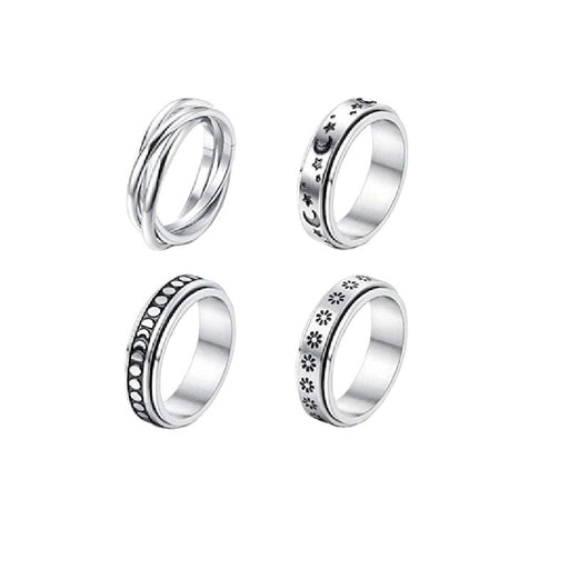 Jewelry WholesaleWholesale rotating stainless steel couple ring JDC-RS-Dingc011 Rings 顶潮 %variant_option1% %variant_option2% %variant_option3%  Factory Price JoyasDeChina Joyas De China