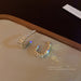 Jewelry WholesaleWholesale 925 Silver Needle Rhinestone Alloy Earrings JDC-ES-HanK015 Earrings 韩蔻 %variant_option1% %variant_option2% %variant_option3%  Factory Price JoyasDeChina Joyas De China