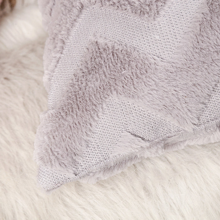Wholesale Seam Rabbit Fur Pillowcase JDC-PW-Yichen016