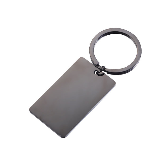 Wholesale Engraved Keychains Bulk Stainless Steel Strip Glossy MOQ≥5 JDC-KC-MinP002