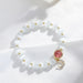 Jewelry WholesaleWholesale Strawberry Crystal White Moonlight Bracelet JDC-BT-Pfei015 Bracelet 璞菲 %variant_option1% %variant_option2% %variant_option3%  Factory Price JoyasDeChina Joyas De China