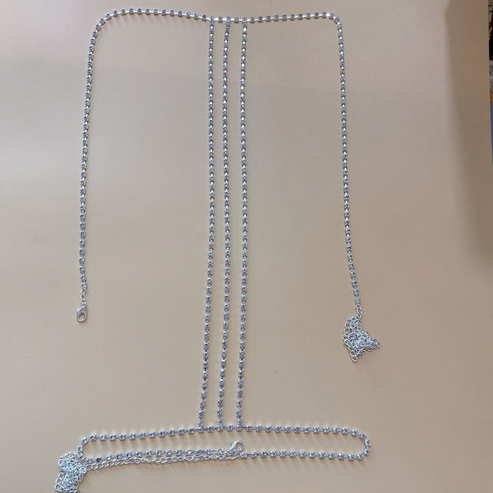 Wholesale Silver Plated Gold Plated Full Drill Body Chain JDC-WC-JiaJ003