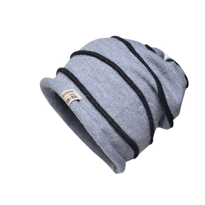 Sombrero al por mayor Sombrero de jersey delgar con rayas acrílicas MOQ≥2 JDC-FH-BG012