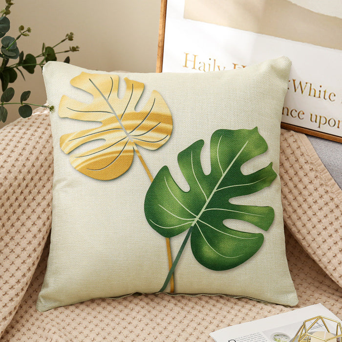 Wholesale Pillowcase Polyester Sunflower Plant Print JDC-PW-RRL006