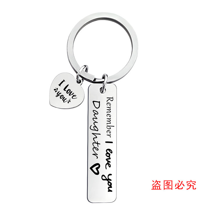 Jewelry WholesaleWholesale Mother's Day Father's Day Polished Metal Gift Keychain JDC-KC-GangGu002 Keychains 钢古 %variant_option1% %variant_option2% %variant_option3%  Factory Price JoyasDeChina Joyas De China