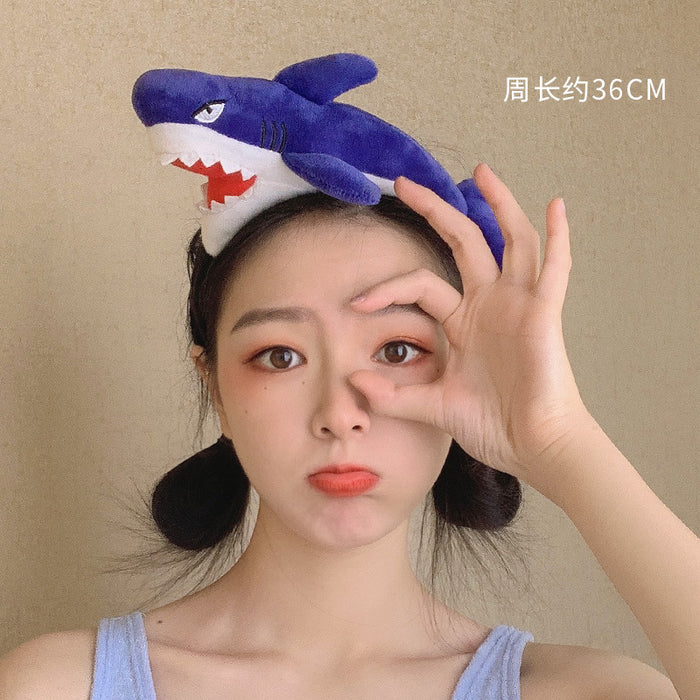 Wholesale dinosaur crab face wash super cute cute cartoon funny headband MOQ≥2 JDC-HD-YuYue001