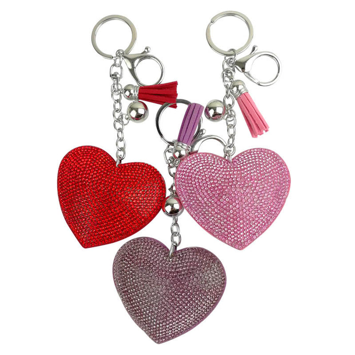 Wholesale Diamond Heart Alloy Keychain JDC-KC-HuiSen001
