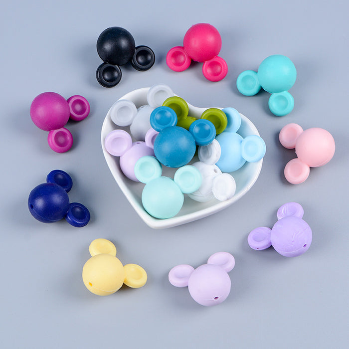 Wholesale DIY Silicone Cartoon Beads Baby Pacifier Chain MOQ≥50 JDC-DIY-BangX005