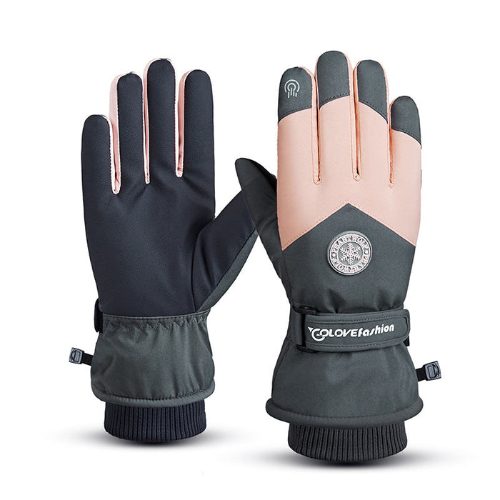 Wholesale Gloves Polyester Thickening Warm Outdoor Sports Touch Screen MOQ≥2 JDC-GS-GuangJ001