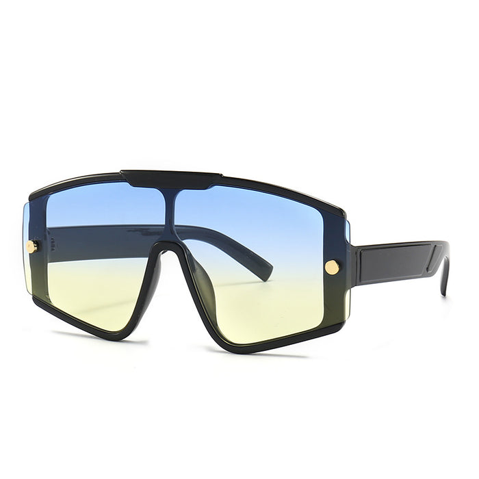 Wholesale Large Frame One Piece Men's and Women's Sunglasses JDC-SG-YinB001