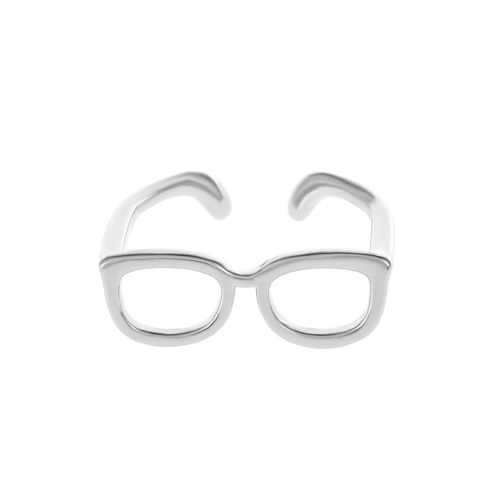 Anillo al por mayor de cobre mini gafas abiertas JDC-RS-D145
