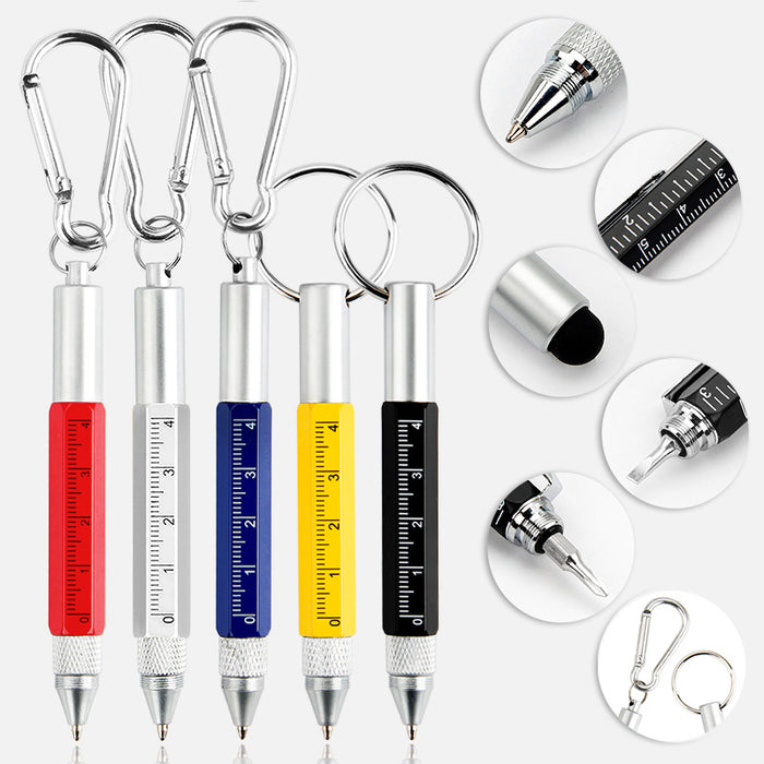 LED de bolígrafo LED de LED de LED al por mayor Pen 6 en 1 Metal Pen Forabiner Carabiner MOQ≥2 JDC-KC-CHUI003