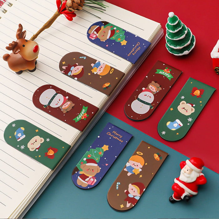 Wholesale Bookmark Magnet Christmas Cute Cartoon Double Sided JDC-BM-KuY002