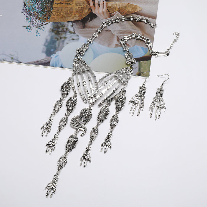 Wholesale Earrings Alloy Claw Clavicle Chain MQO≥2 JDC-ES-zhuoq019