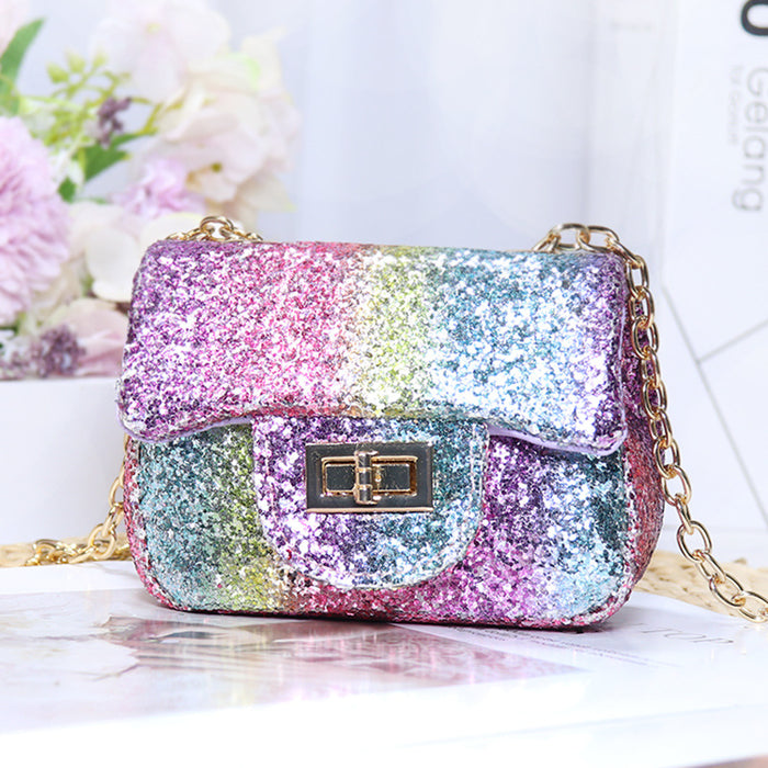 Jewelry WholesaleWholesale princess glitter messenger bag baby small fragrance JDC-SD-Yixuan001 Shoulder Bags 懿轩 %variant_option1% %variant_option2% %variant_option3%  Factory Price JoyasDeChina Joyas De China