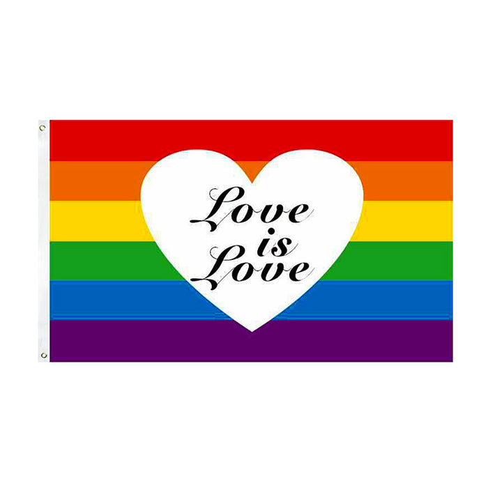 Bandera de poliéster del Día del Orgullo LGBT al por mayor JDC-FG-RJIN001