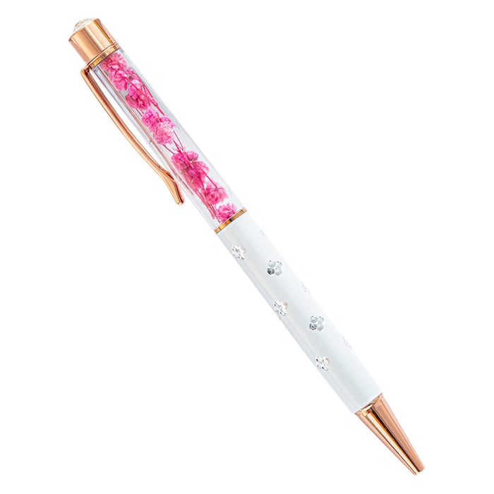 Pen de bolsillo al por mayor Pen metálico gel de flores secas JDC-BP-Hongd002