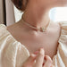 Jewelry WholesaleWholesale pearl splicing camellia alloy necklace JDC-NE-BaoY001 Necklaces 宝钰 %variant_option1% %variant_option2% %variant_option3%  Factory Price JoyasDeChina Joyas De China