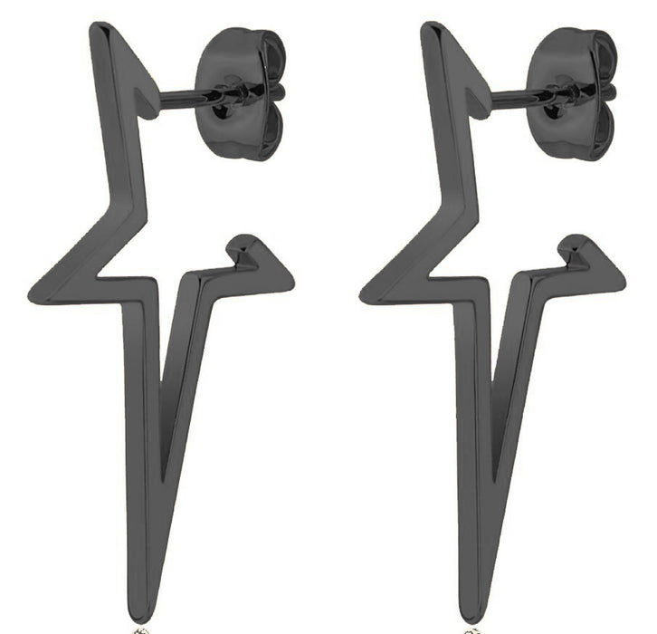 Wholesale Stainless Steel Pentagram Earrings JDC-ES-SS023