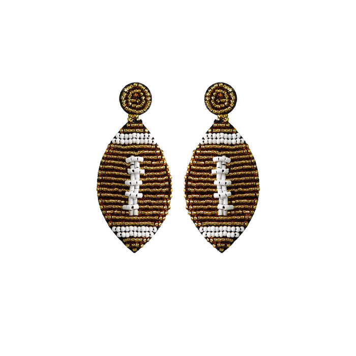 Wholesale Earrings Rice Beads Rugby MOQ≥2 JDC-ES-PREMJM002