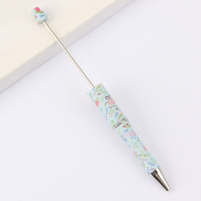 Pen de bolígrafo al por mayor Pen plástico Impreso Bead Pead girando JDC-BP-Hongd017