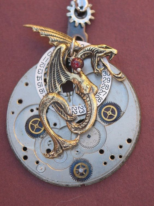 Wholesale Necklace Copper Skull Demon Sword Dragon Pendant Necklace MOQ≥2 JDC-NE-ChenR004