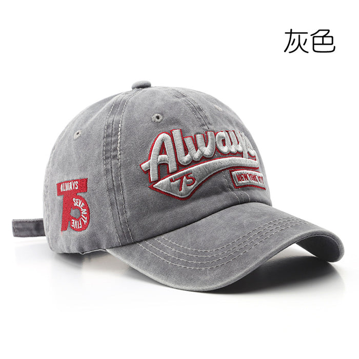 Wholesale Distressed Letter Embroidery Cotton Baseball Cap JDC-FH-TLa001