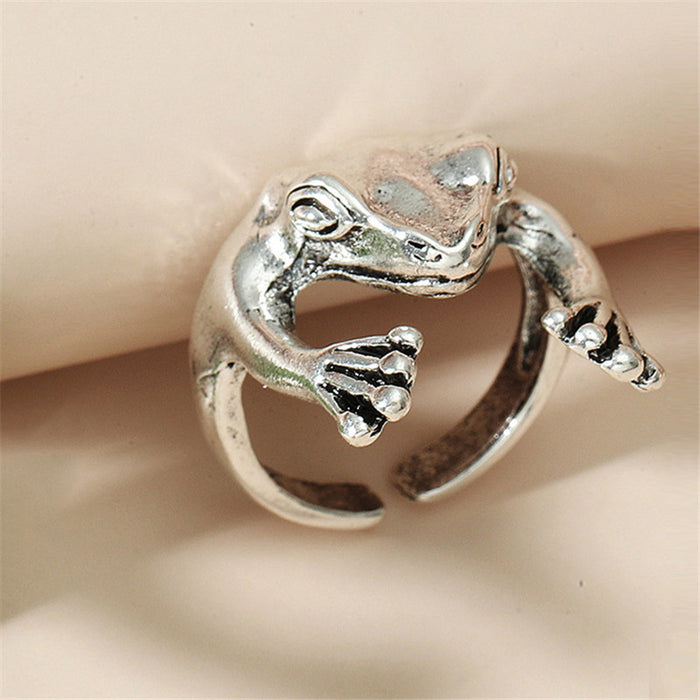 Wholesale Frog Alloy Adjustable Ring MOQ≥2 JDC-RS-Chengd002