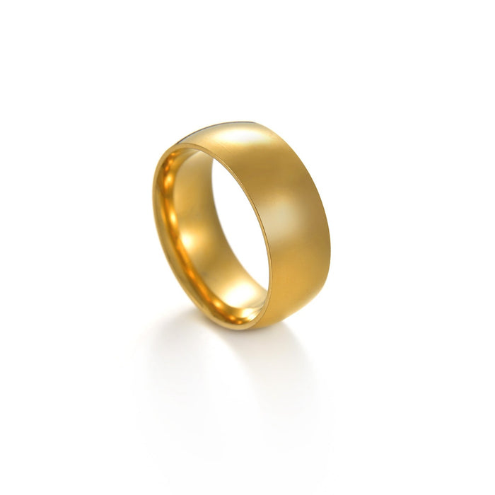 Wholesale Rings Titanium Men's Glossy MOQ≥2 JDC-RS-ShouM011
