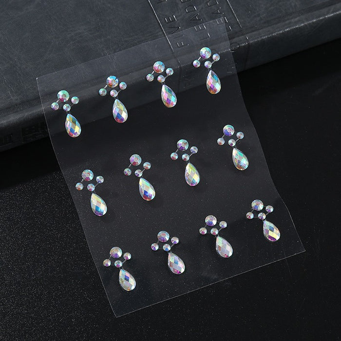 Wholesale Acrylic Stage Performance Face Stickers Drill Eye Crystal Stickers JDC-EY-YChi001