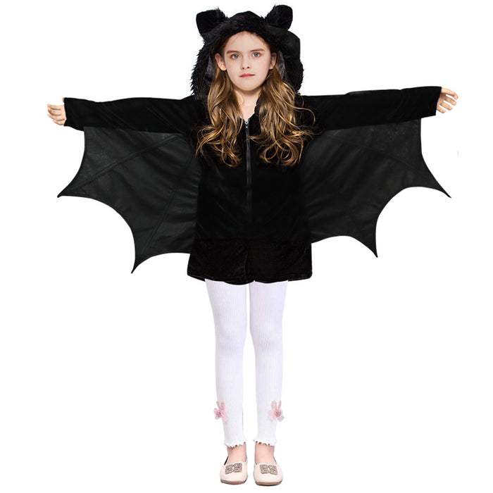 Ropa al por mayor poliéster Halloween Kids Cosplay Bat Cloak JDC-CTS-JAMEI002