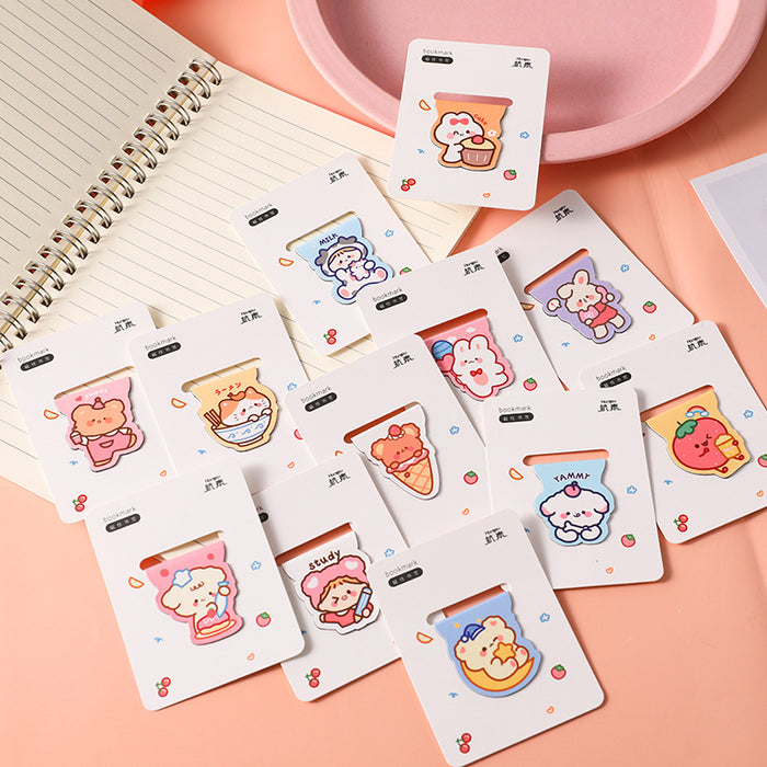 Wholesale Clips Magnets Magnetic Bookmarks Double Sided Paper Pages MOQ≥2 JDC-CP-dichen005