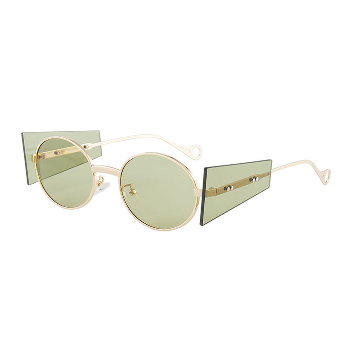 Wholesale green metal punk Sunglasses JDC-SG-BaoXing005