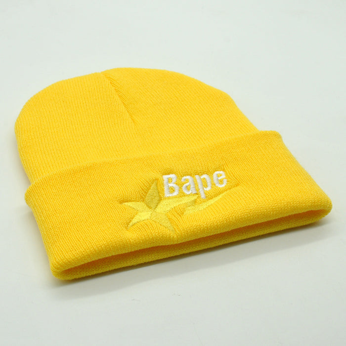 Wholesale Hat Acrylic Letter Embroidery Warm Knit Cap (F) JDC-FH-PNi013